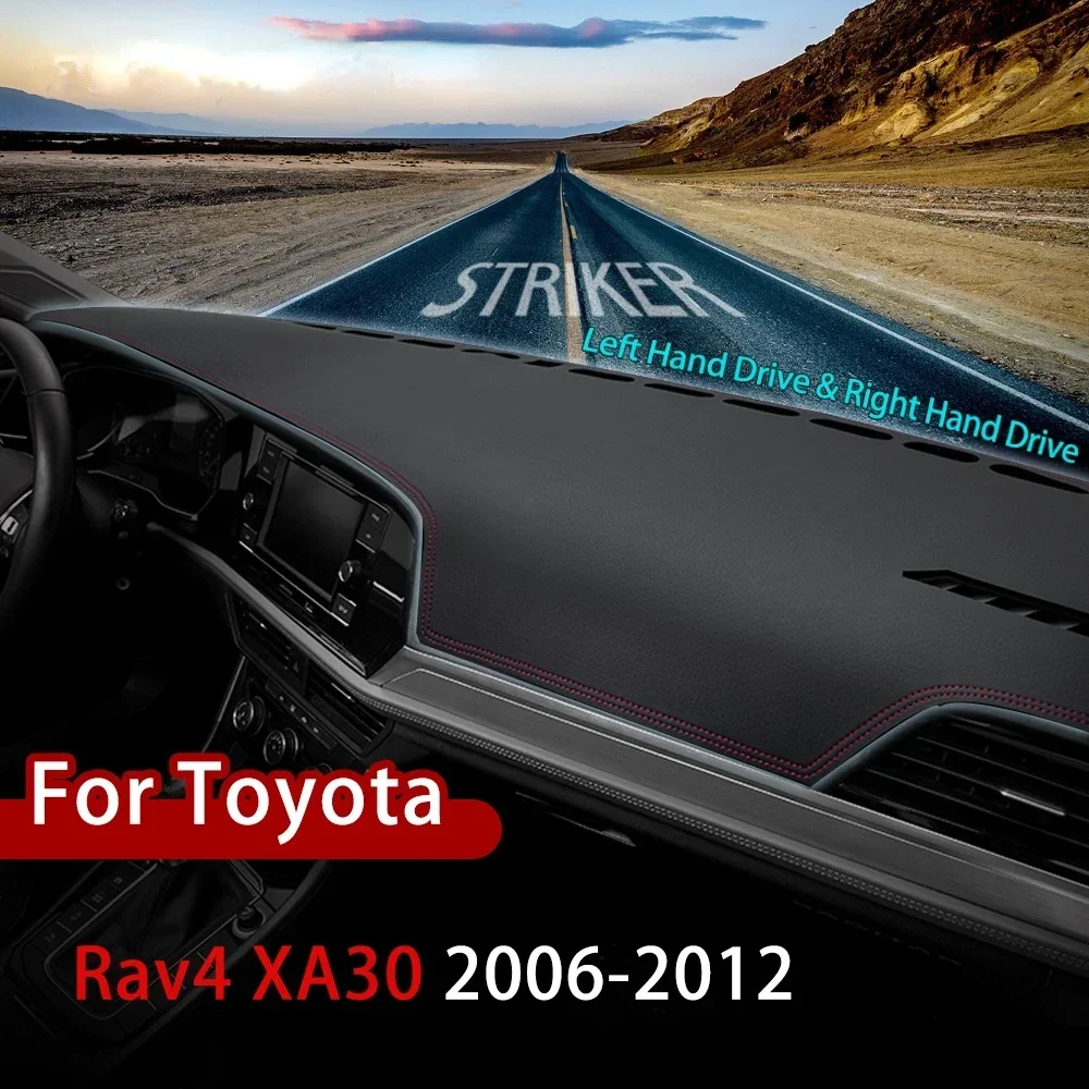 For Toyota Rav4 XA30 2006-2012 RAV 4 30 Anti-Slip Mat Leather Dashboard Sunshade Dashmat Accessories 2007 2008 2009 2010 2011