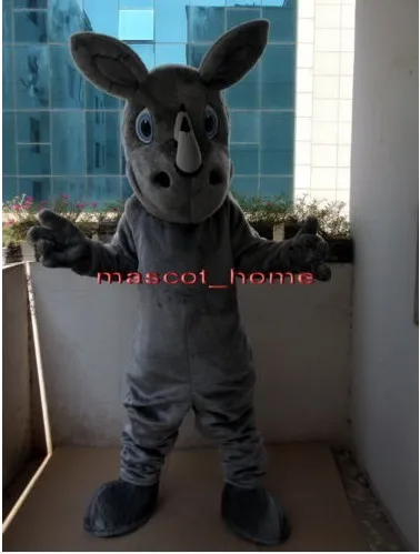 Nuovo Costume da mascotte rinoceronte rinoceronte adulto Halloween Christmas Dress Full Body puntelli Outfit Costume da mascotte