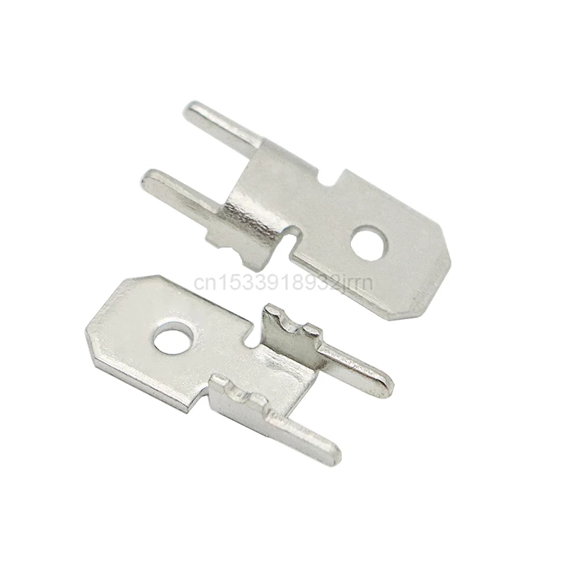 100 ชิ้น 6.3 มิลลิเมตร 4.8 มิลลิเมตร H - type เชื่อมแผ่นบัดกรี Anti Inversion Plug - in ชายจีบ PCB บล็อกบอร์ดเทอร์มินัล