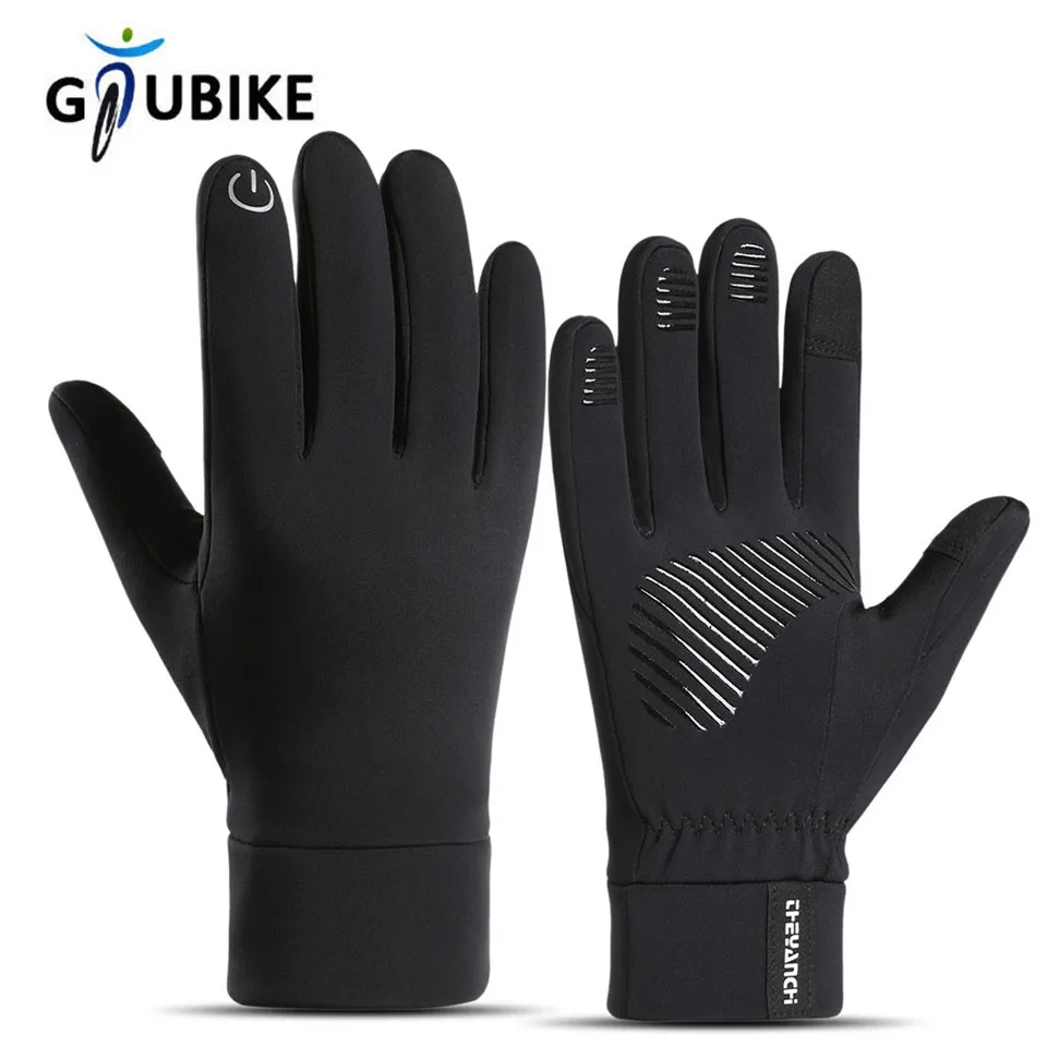 GTUBIKE Radfahren Handschuh Outdoor Sport Lauf Handschuh Warm Touch Screen Gym Fitness Volle Finger Handschuhe Für Männer Frauen Sport Handschuhe