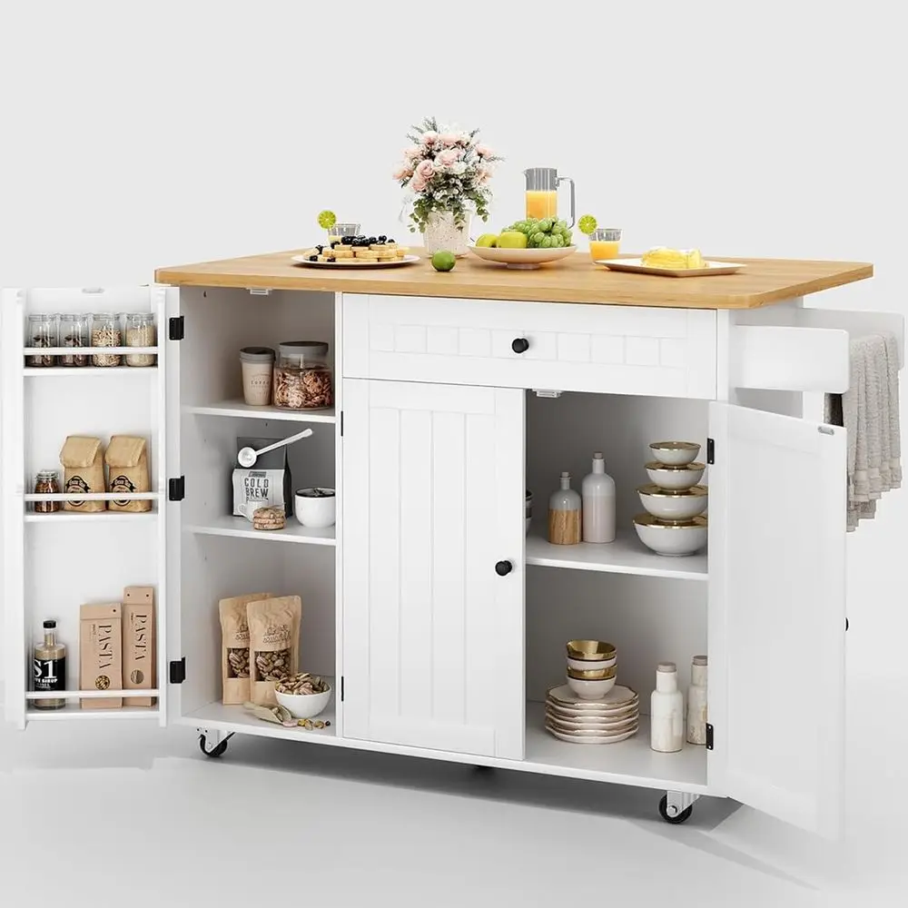 Kitchen Island with Storage, 41.7