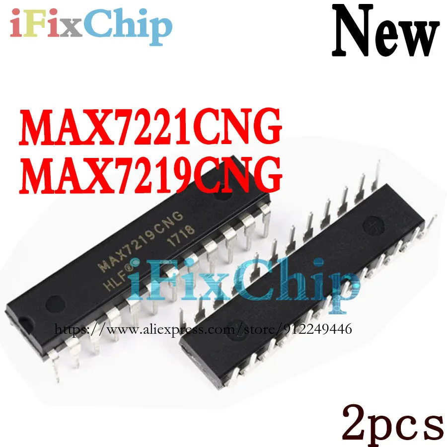 

2 шт. MAX7219 MAX7219CNG MAX7219ENG MAX7221CNG MAX7221 DIP24-E драйвер дисплея совершенно новый