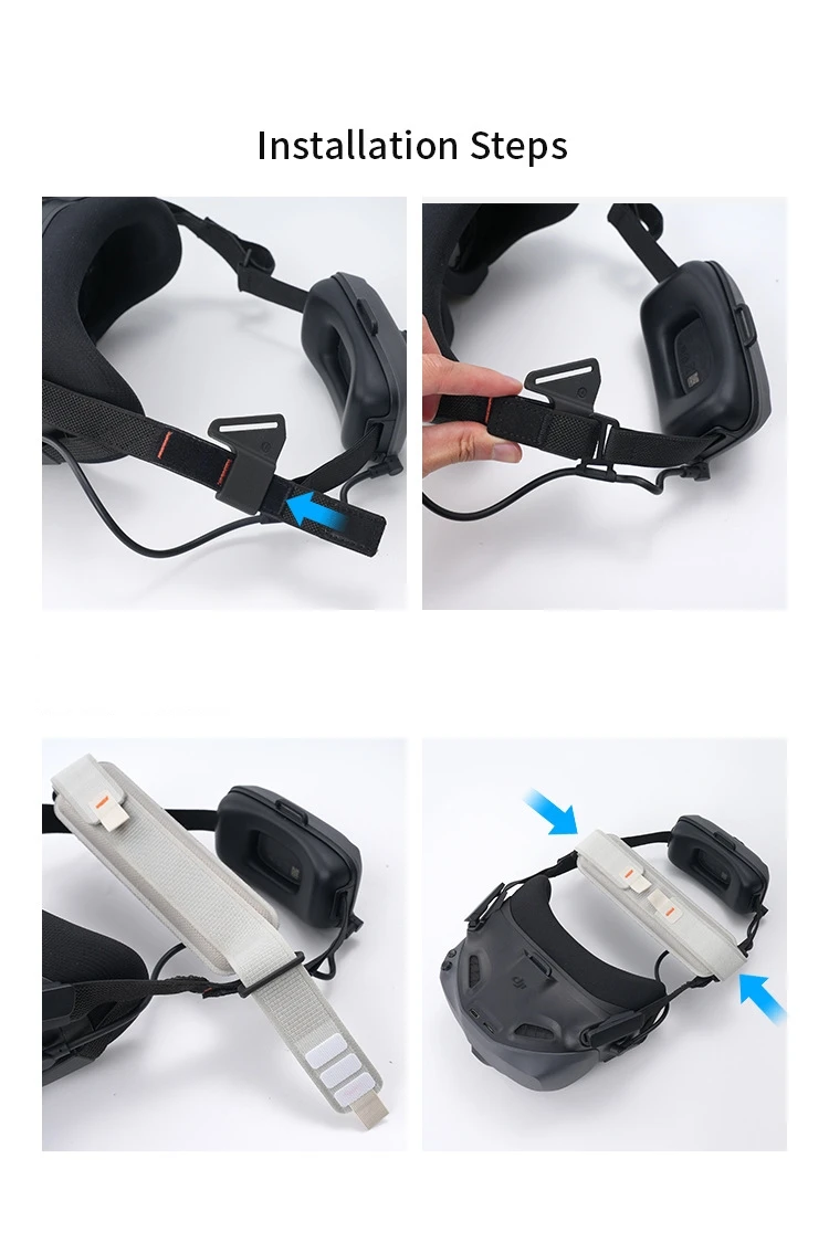 For DJI Goggles N3 Headbands Comfortable Adjustable Force Distribution Decompression Headband Accessories