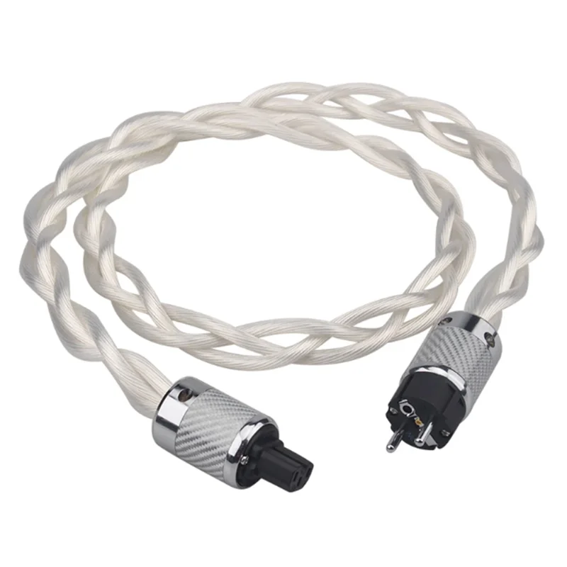 

Fever grade HIFI audio AU/EU/US power cable 5N OCC silver plated amplifier amplifier speaker upgrade cable