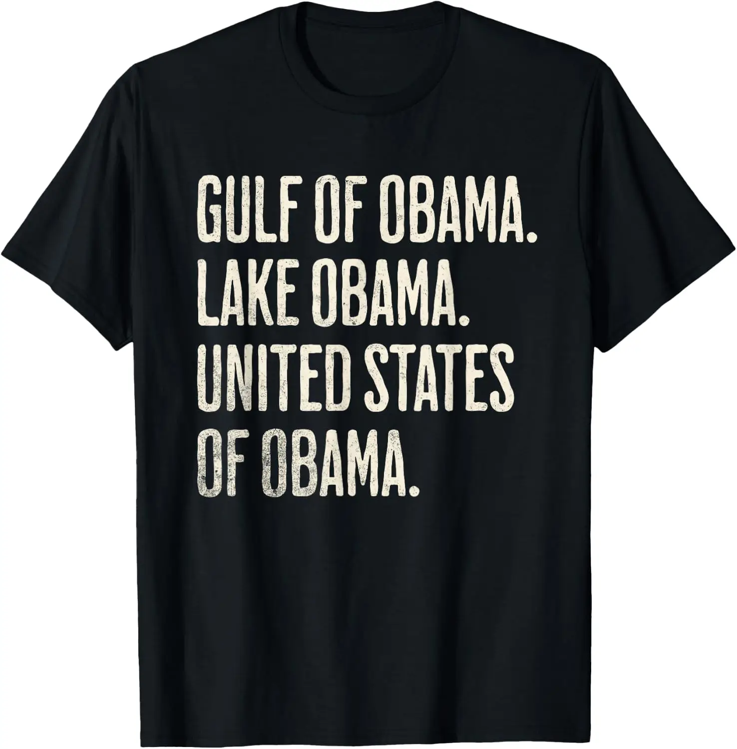 Lake Gulf United States Of Obama T-Shirt vintage style tee  boxy fit tee black graphic tee 100% cotton men