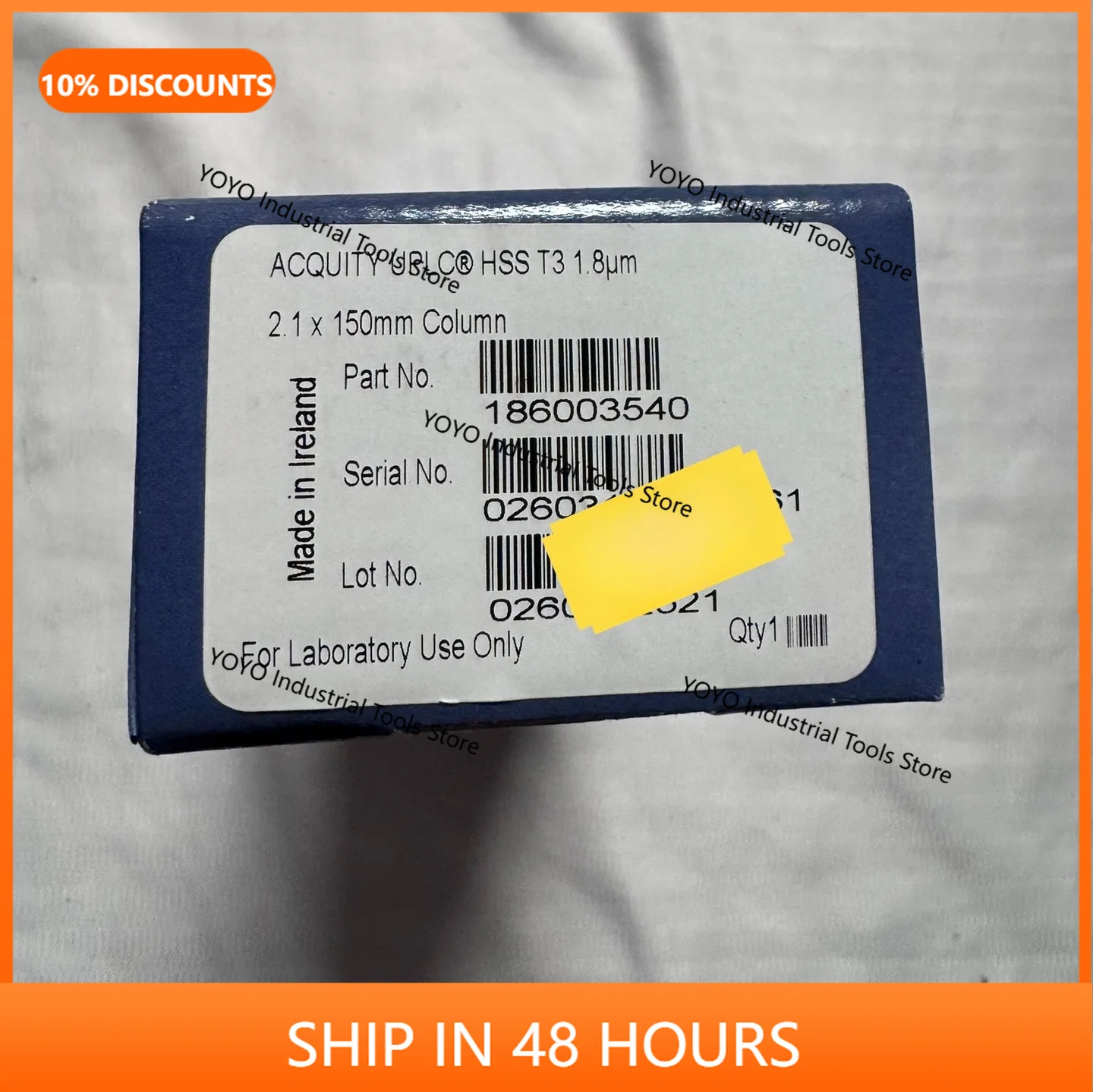 186003540  Column,1.8 µm, 2.1 mm X 150 mm, 1/pk  HSS T3 Column,  Brand new, unopened