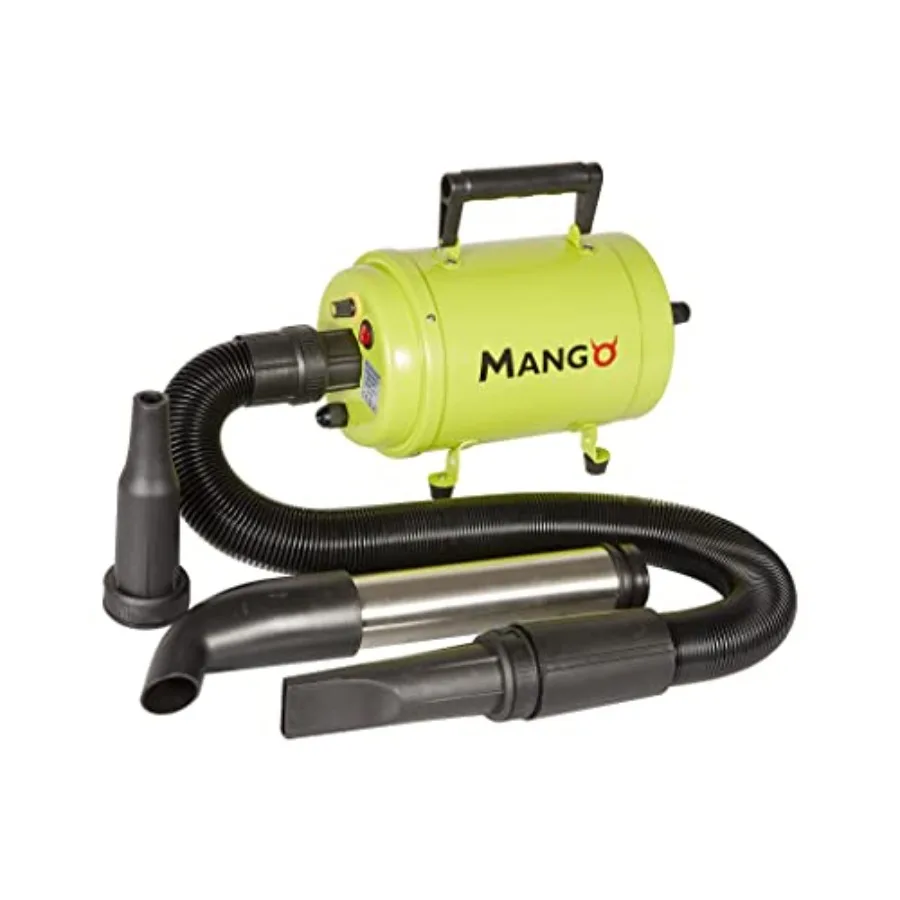 

Mango Forced Air Dog Grooming Dryer- Very Powerful Dog Grooming Velocity Hair Dryer with Conversion Into Finishing Dryer for Do
