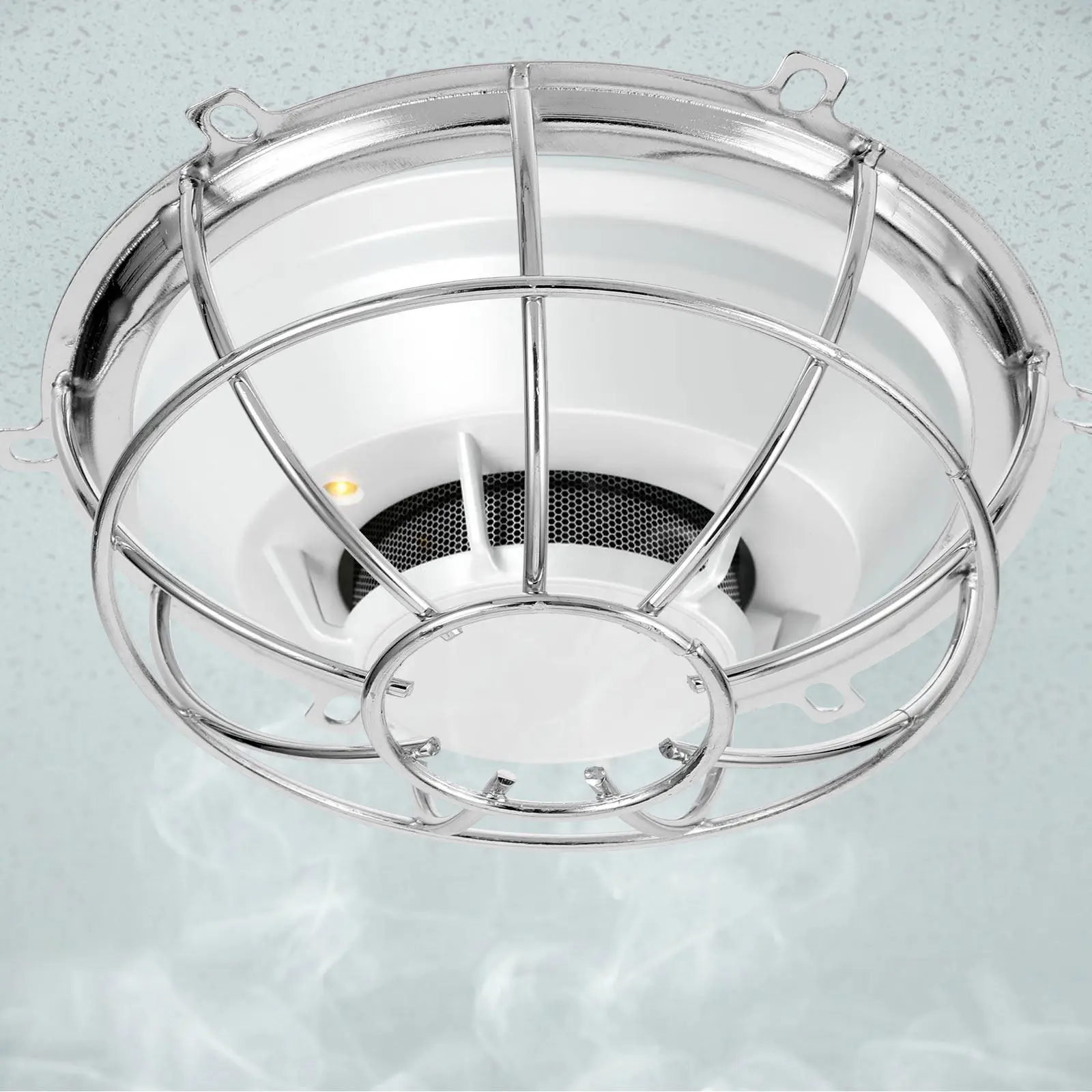 3Pcs Flush Mount Fire Sprinkler Head Cage Metal Protective Cover Smoke Sprinkler Head Safety Shield for Office Home