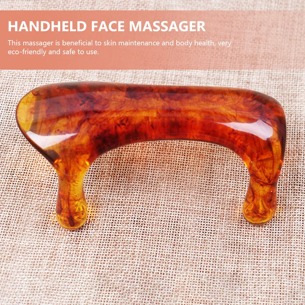 

Эргономичный портативный массажер из полимерной смолы для снятия боли в плечах, шее и спине, а также для косметической терапии лица