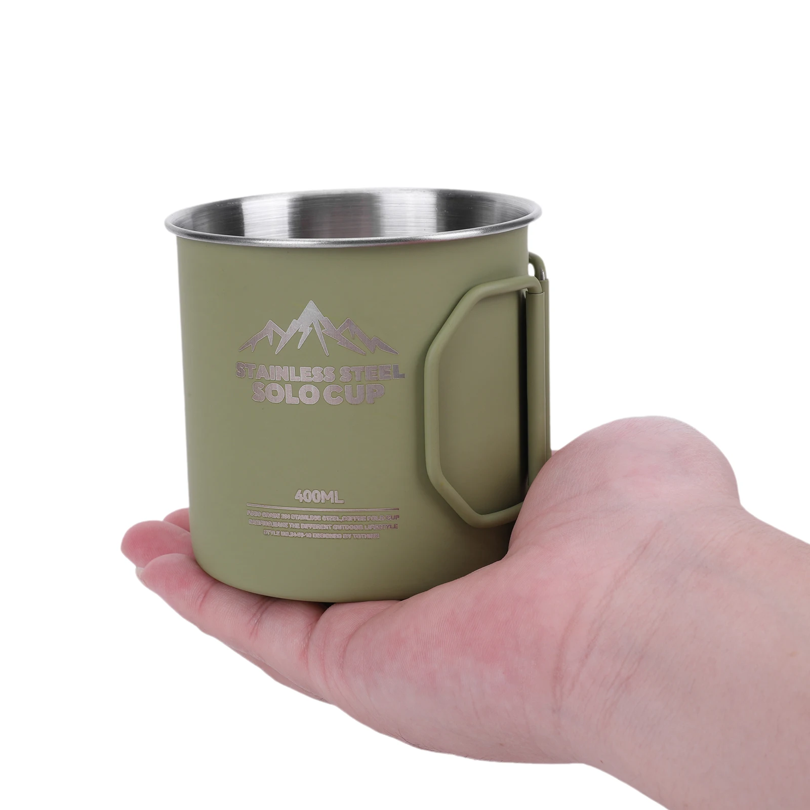 Camping Cooking Cup - 400 ml Mountainhiker Campingbekers Roestvrijstalen koffie-theekop