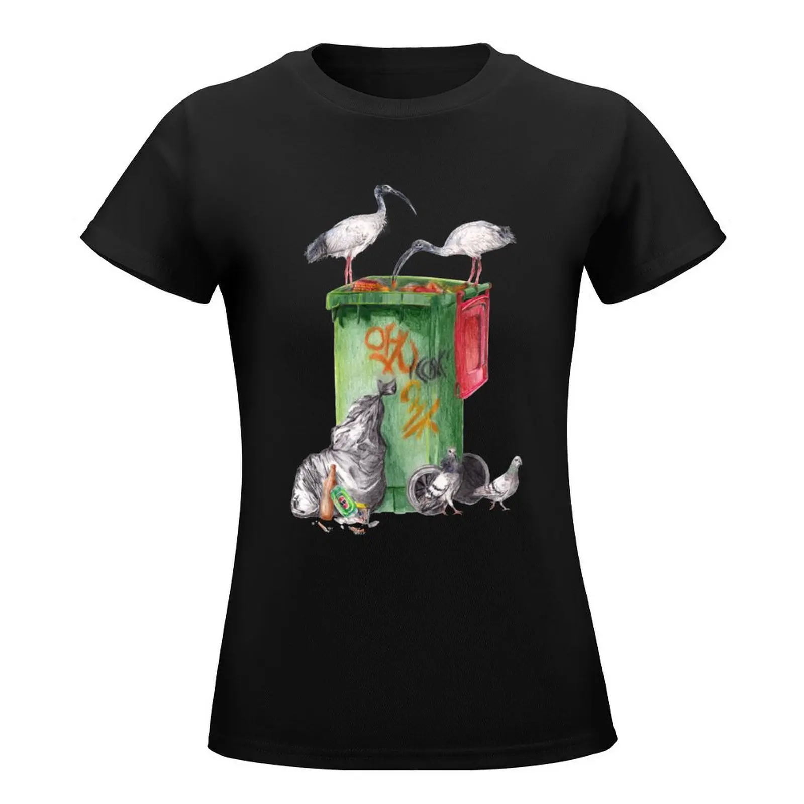 Inner West Feast || Australian Bin Chicken and Pigeons T-Shirt funnys plain lady clothes Womens graphic t shirts