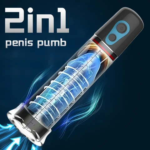 Automatic Electric Penis Pump Male Penis Enlargement Extender Portable Vacuum Suction Glans Trainer Masturbator Sex Toys for Men
