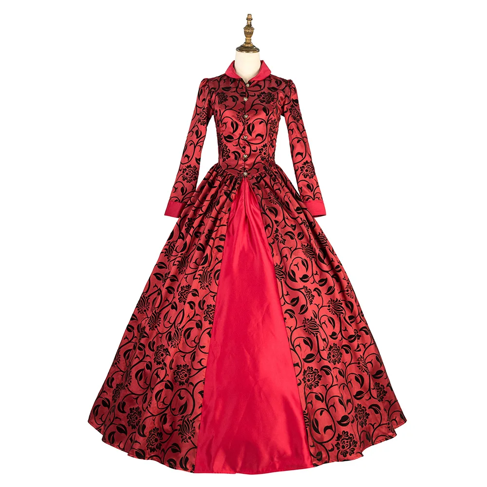 blue dress for baby girl Gothic Belle Red/Black Upscale Fantasy Gown main image 0