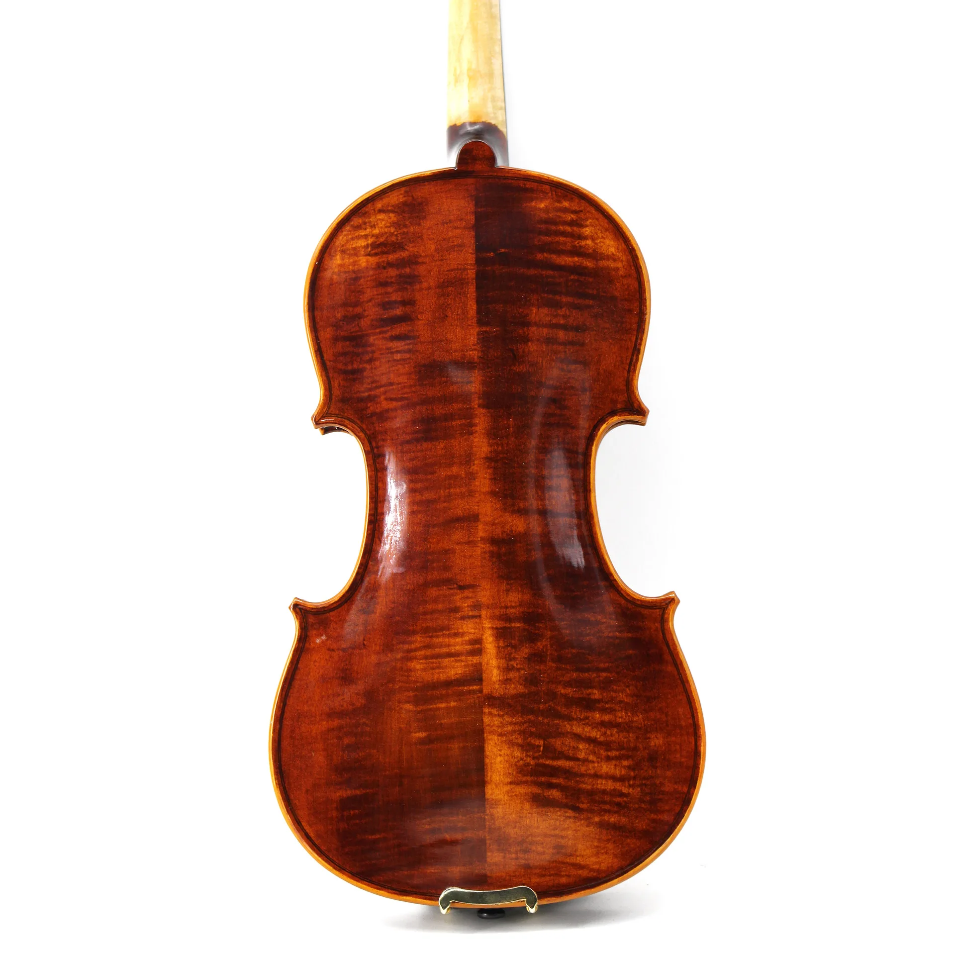 Handmade Flamed Violin | Solid Spruce Top, Flamed Maple Back, Ebony Fittings