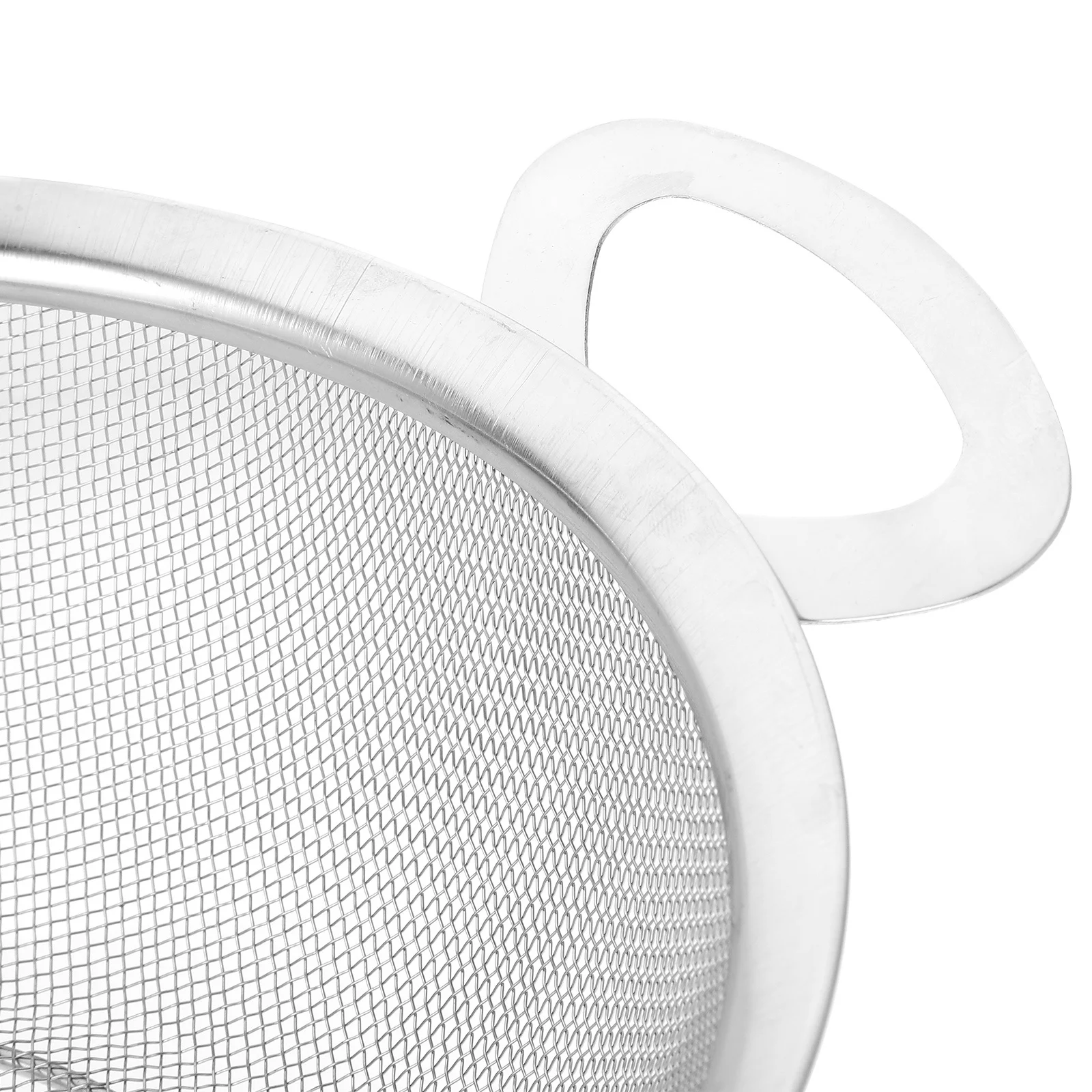 

2pcs Double-Handled Stainless Steel Rice Strainer Fine Mesh Colander For Washing Rice Fruit Vegetable Kitchen Sieve Basin