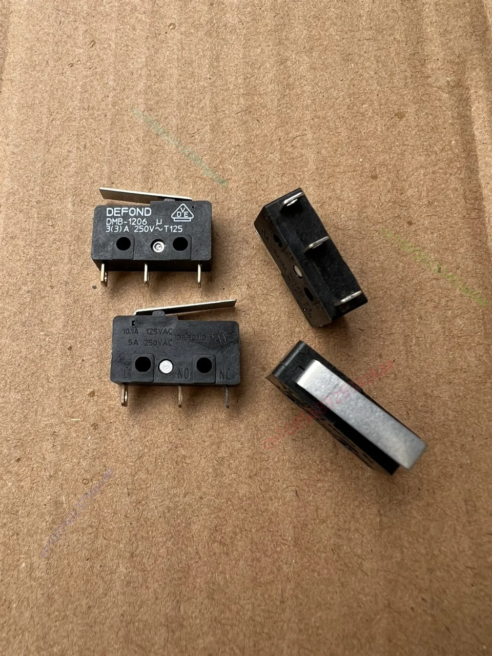 

10 шт./лот DEFOND DMB-1206 микропереключатель с ручкой, контакты из чистого серебра 5A250VAC, новинка