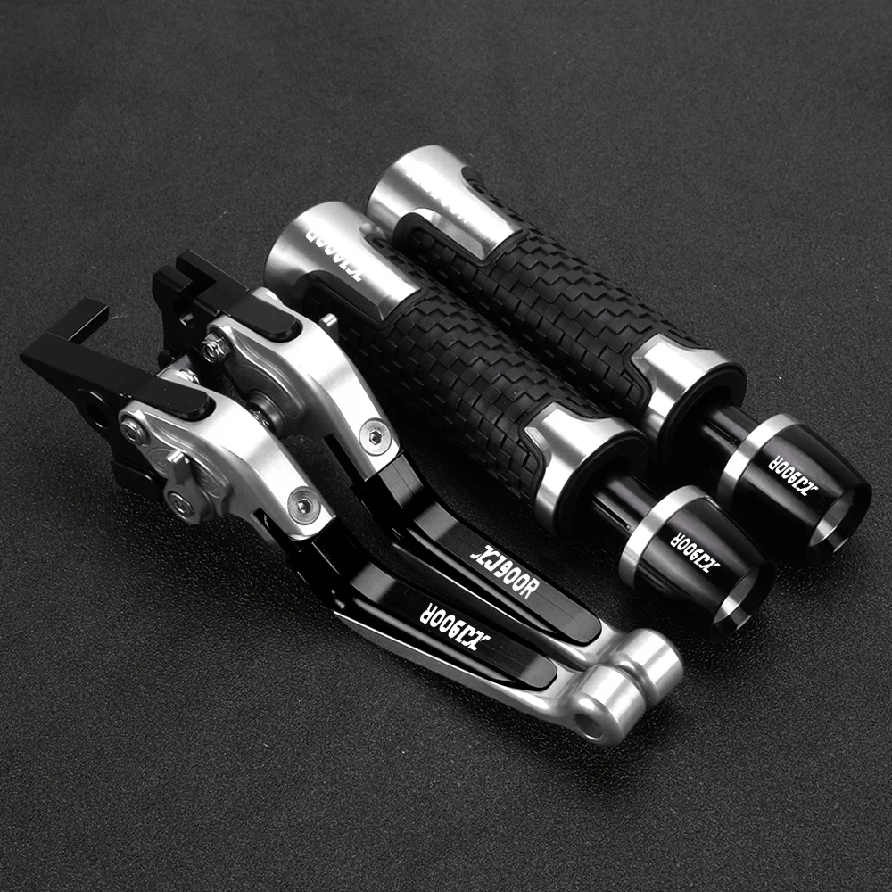 Accesorios de motocicleta para YAMAHA XJ900R SECA XJ 900R Seca 1983 1984 palanca de embrague de freno ajustable empuñaduras extremos de manillar