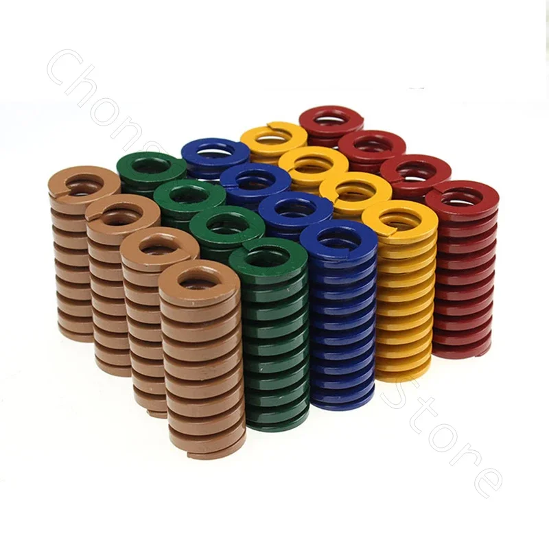 Compression Spring Small load Die Mold Springs Yellow Outer Diameter 8 10 12 14 16 18 20 22mm Length 20 25 30 35 40 45 - 175mm