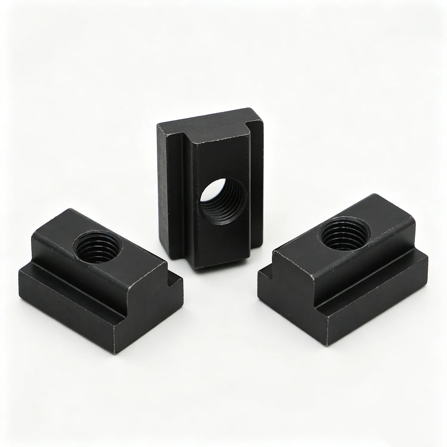 Number：6 8 10 12 14  16 DIN508 Black Oxide Finished Grade 8.8 Carbon Steel Nut Tapped Through Slot T-nuts