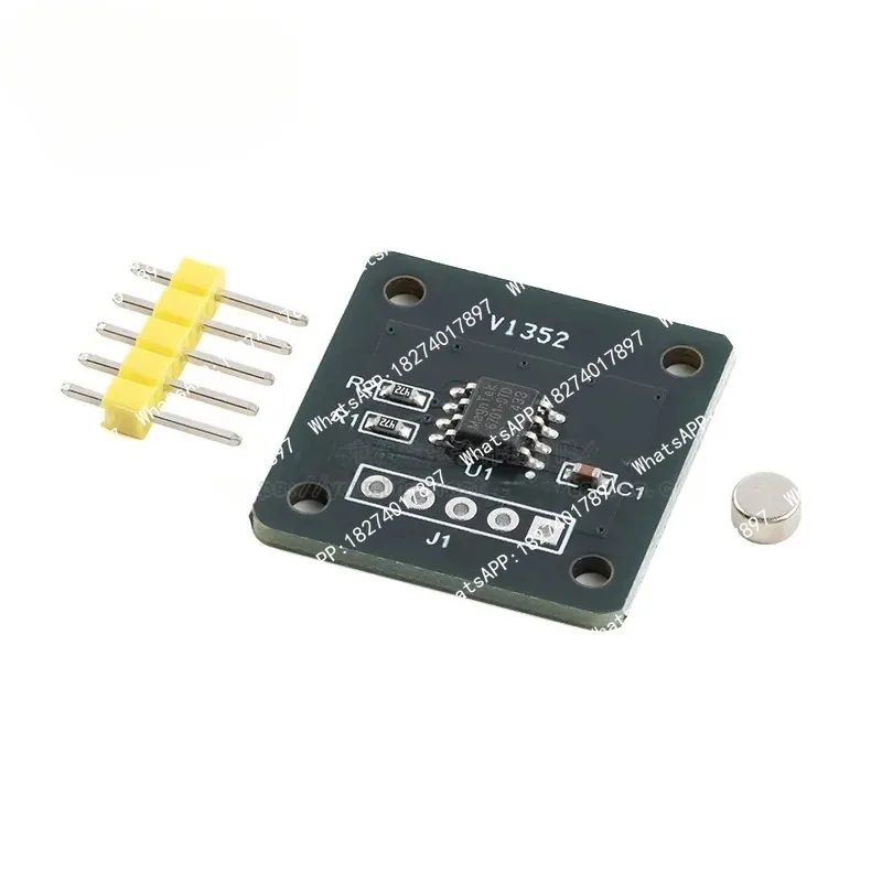 2pcs MT6701 Magnetic Encoder 14-Bit High-Precision Angle Measurement Sensor
