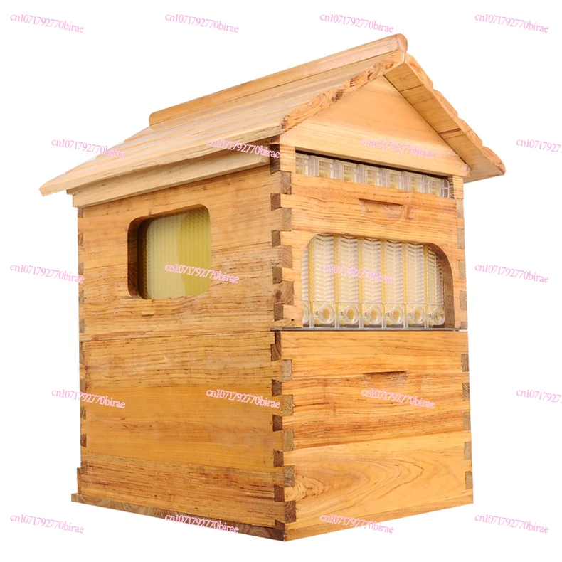 خلية نحل أوتوماتيكية مع 7 قطع إطارات خلية نحل بلاستيكية لتدفق العسل لمعدات تربية النحل