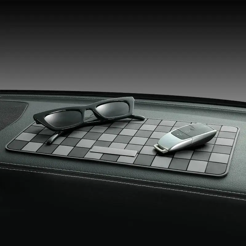 Car Dashboard Anti Slip Mat Heat Resistant Non-Marking Sticky Pad for Phone Keys Portable Car Interior Accessory