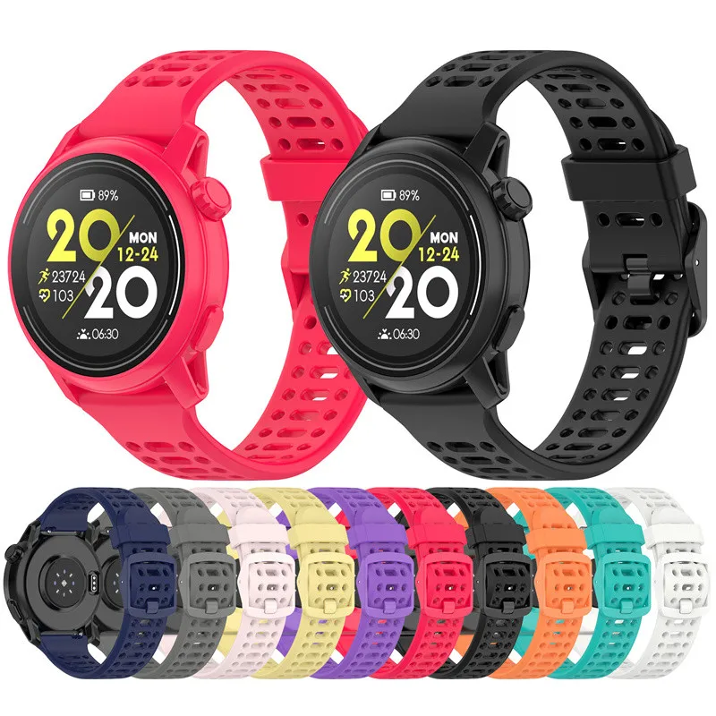 Силиконовый ремешок для часов COROS PACE 3 COROS APEX 42 мм PACE 2 ремешок для APEX 46 мм дышащий спортивный браслет 22 мм 20 мм ремешки для часов