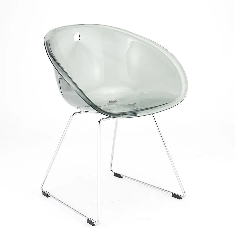Transparenter Acryl-Kristallstuhl, kreativer nordischer, lässiger, moderner Café-Rückenstuhl, Designer