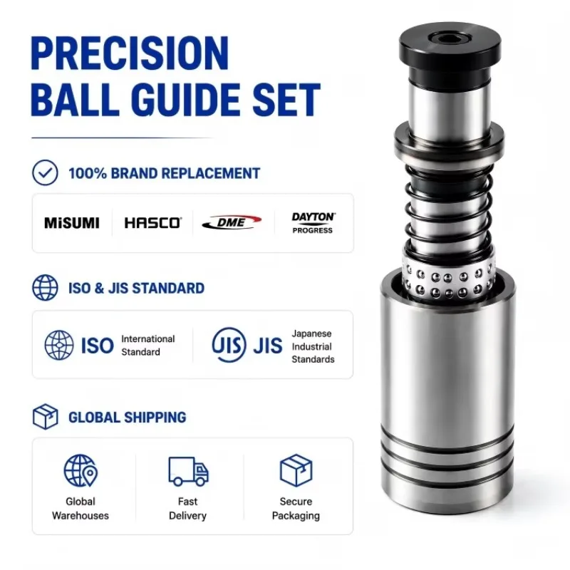 SUJ2 Ball Bearing Guide Post Standard Guide Pillar for Die Set Mold Components