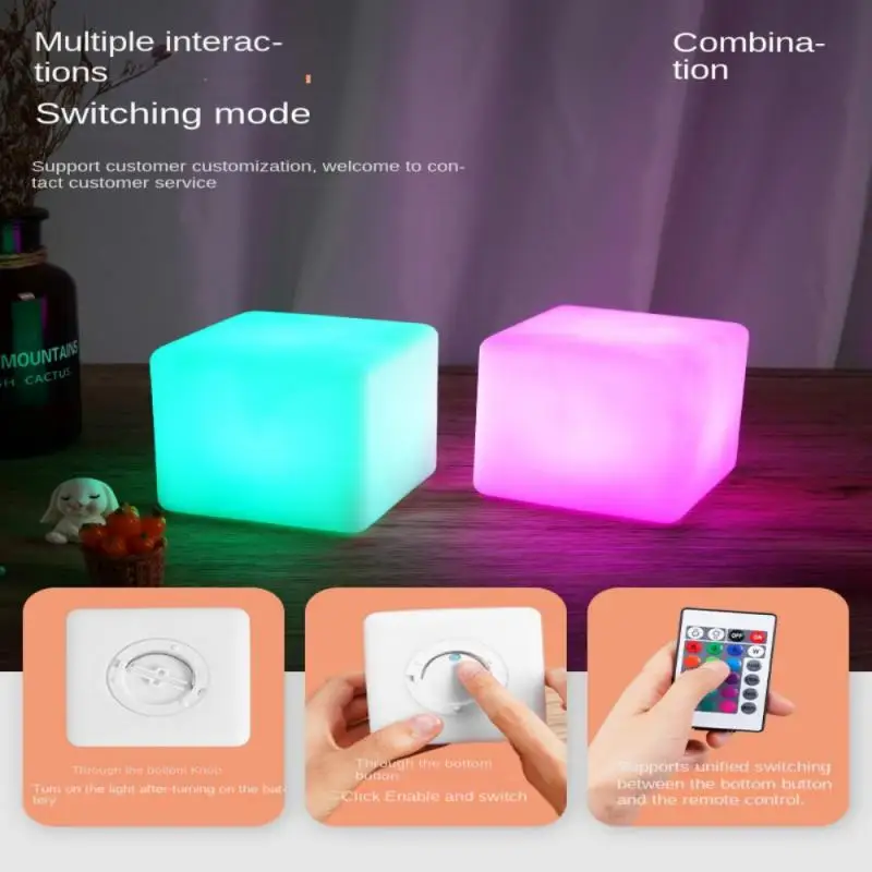 Lamps Cosmic Cube Lights Small Creative Led Night Light Children Kid Bedroom Decoration Birthday Gift Room Decor USB