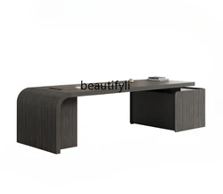 Boss desk simple modern high-end single manager desk office light luxury high-end president desk