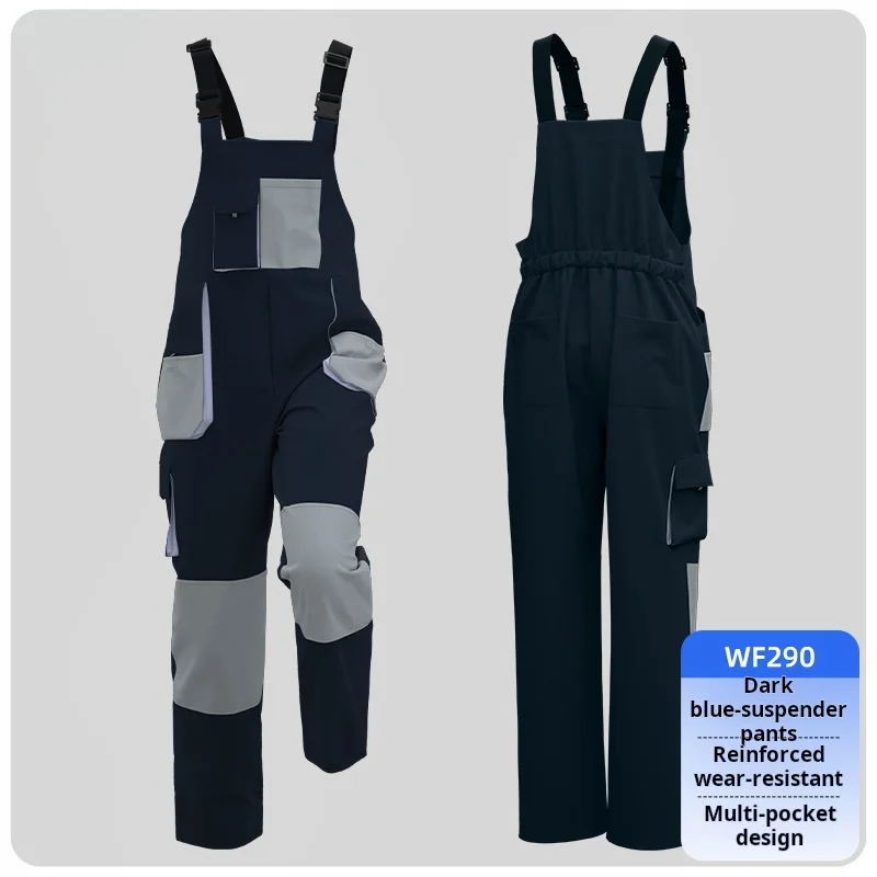 

Strap Pants, Three-Dimensional Large Pocket Work Clothes, Color Blocked Multi Pocket Work pants, Labor Protection Clothing