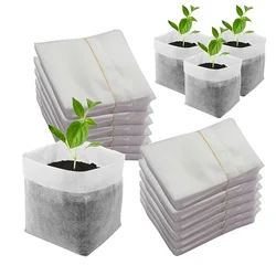 Plant Grow Bags Non-Woven Biodegradable Nursery Bag Vegetable Flower Fruit Saplings Tree Biodegradable Non-Woven Seedling Pot