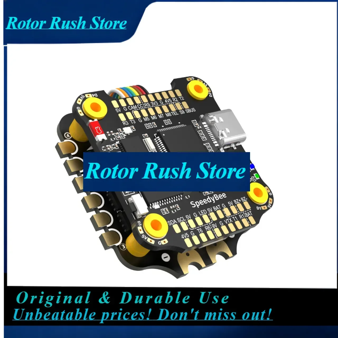 RoRuSSpeedyBee F405 V3 F4 FC BLS 50A 4IN1 Speed 30x30 FC&ESC Stack Flytower 3-6S For HD /Analog VTC