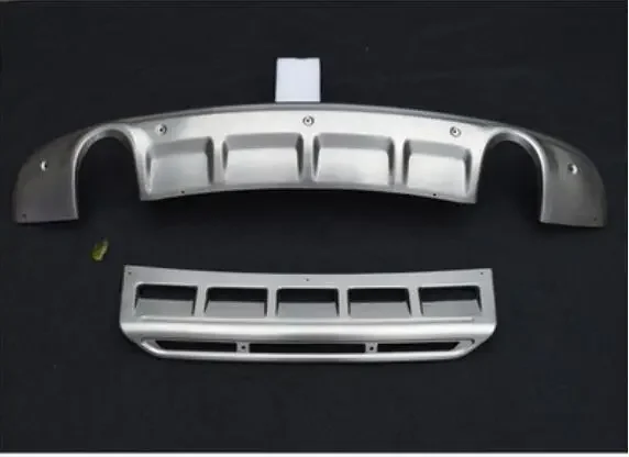 For Audi Q5 2009-2012 2013-2017 Stainless Steel Car Front / Rear Bumper Protector Guard Skid Plate Guard Bar Trim Car Styling JF