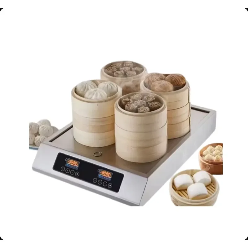Bao Dimsum Bun Steamer With Water Shortage Protection