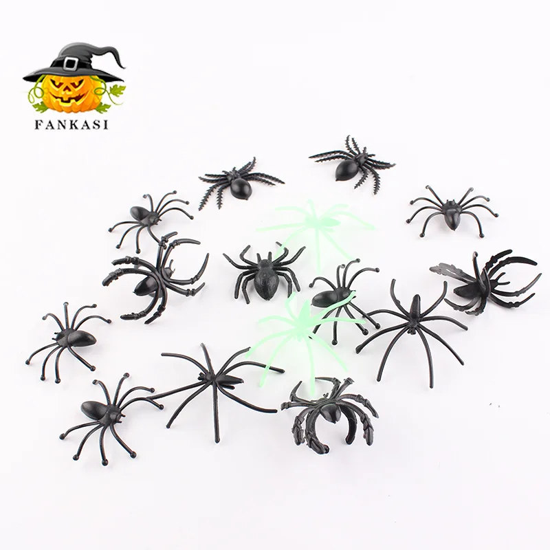 Halloween Spider Web Cotton Accessories Ring Luminous Spider Bar Haunted House Secret Room Venue Arrangement Video Props