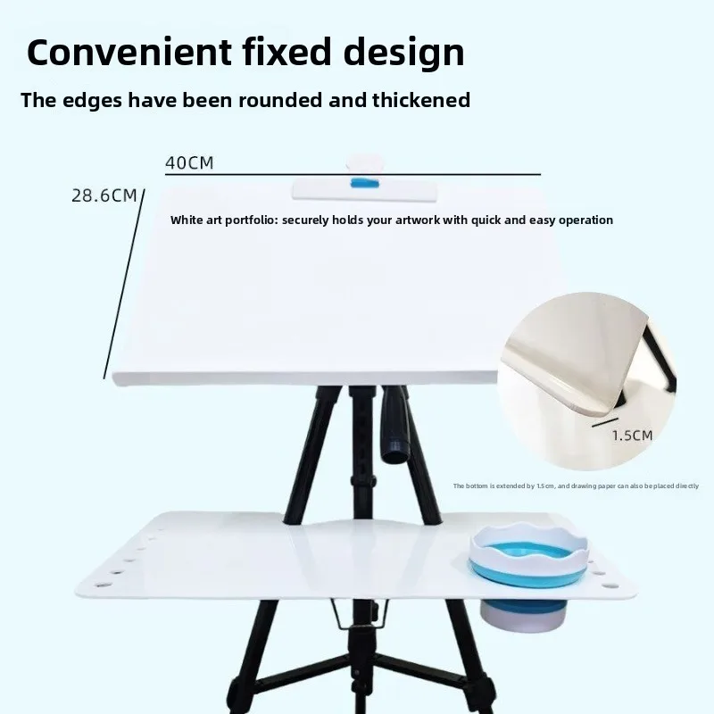 Watercolor sketch easel, set artboard foldable multi-functional watercolor easel