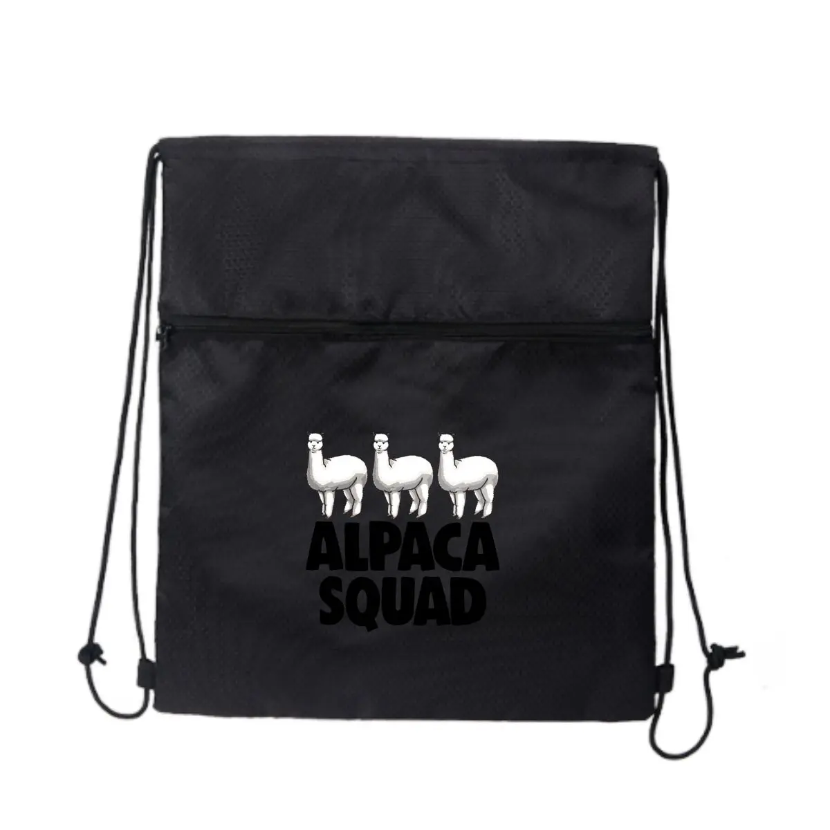 

Alpaca Squad Art Text Рюкзак на шнурке Спортивный рюкзак большой вместимости