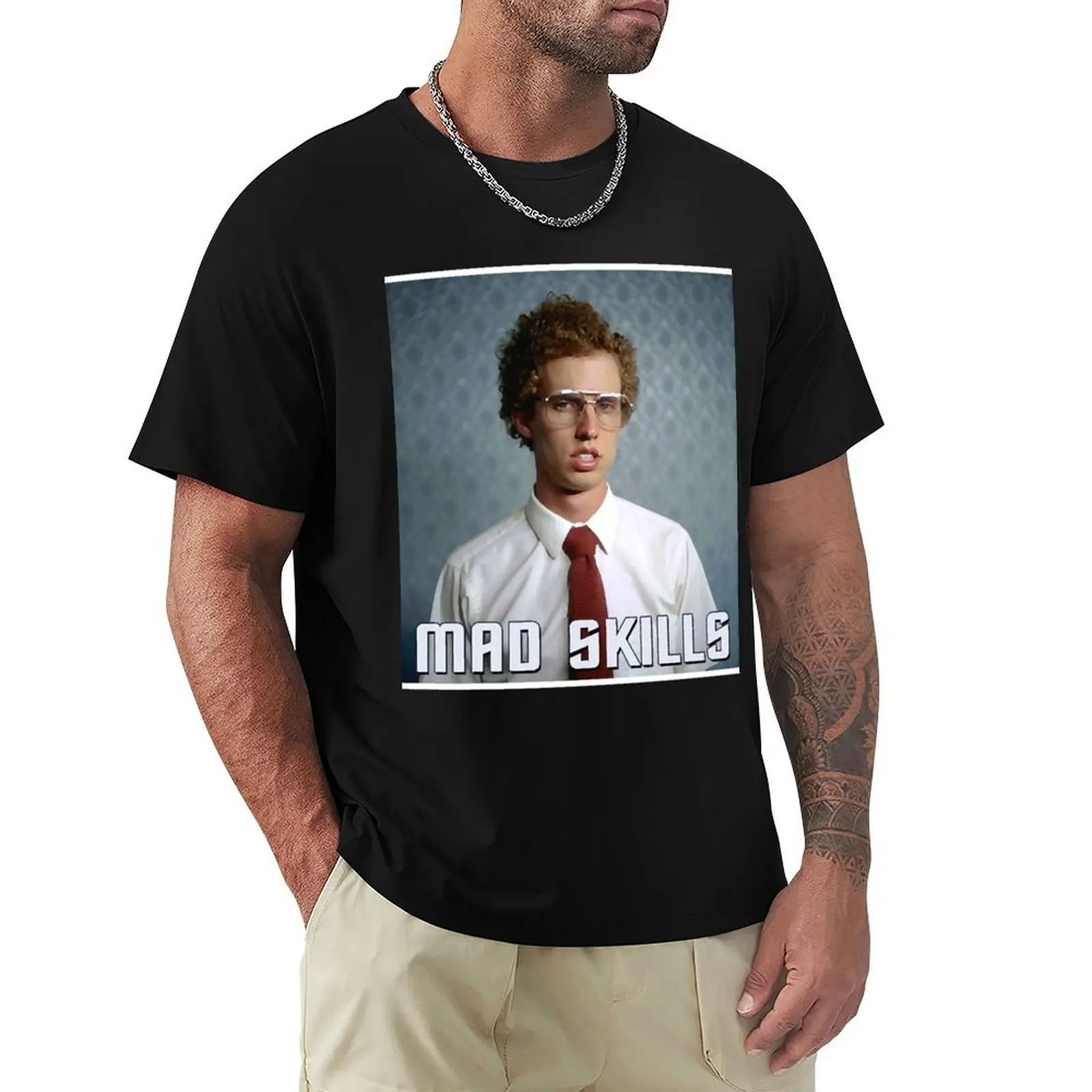 

Napoleon Dynamite - Mad Skills T-Shirt summer tops luxury designer hippie clothes customizeds Men's t shirts