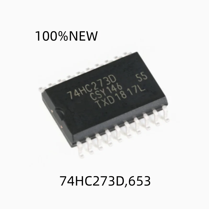 (20 Pieces) 100% New 74Hc273D,653 74Hc273D Sop-20 Eight-Way D-Type Positive Edge-Triggered Flip-Flop Chip Ic with Reset Function