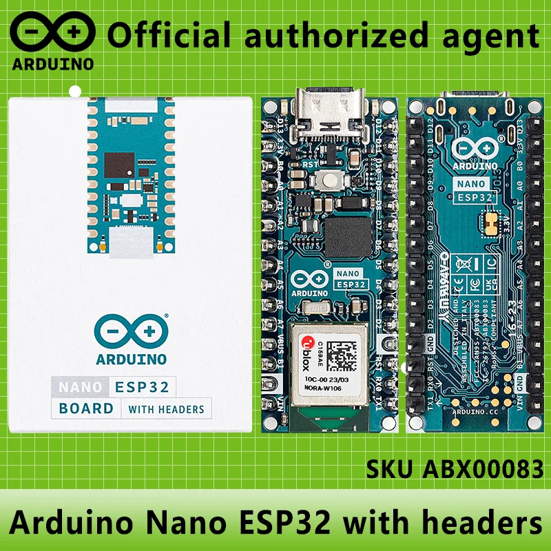 arduino-nano-esp32-ヘッダー付き-abx00083-正規イタリア製品-u-blox-nora-w106-sp32-s3-マイクロコントローラー