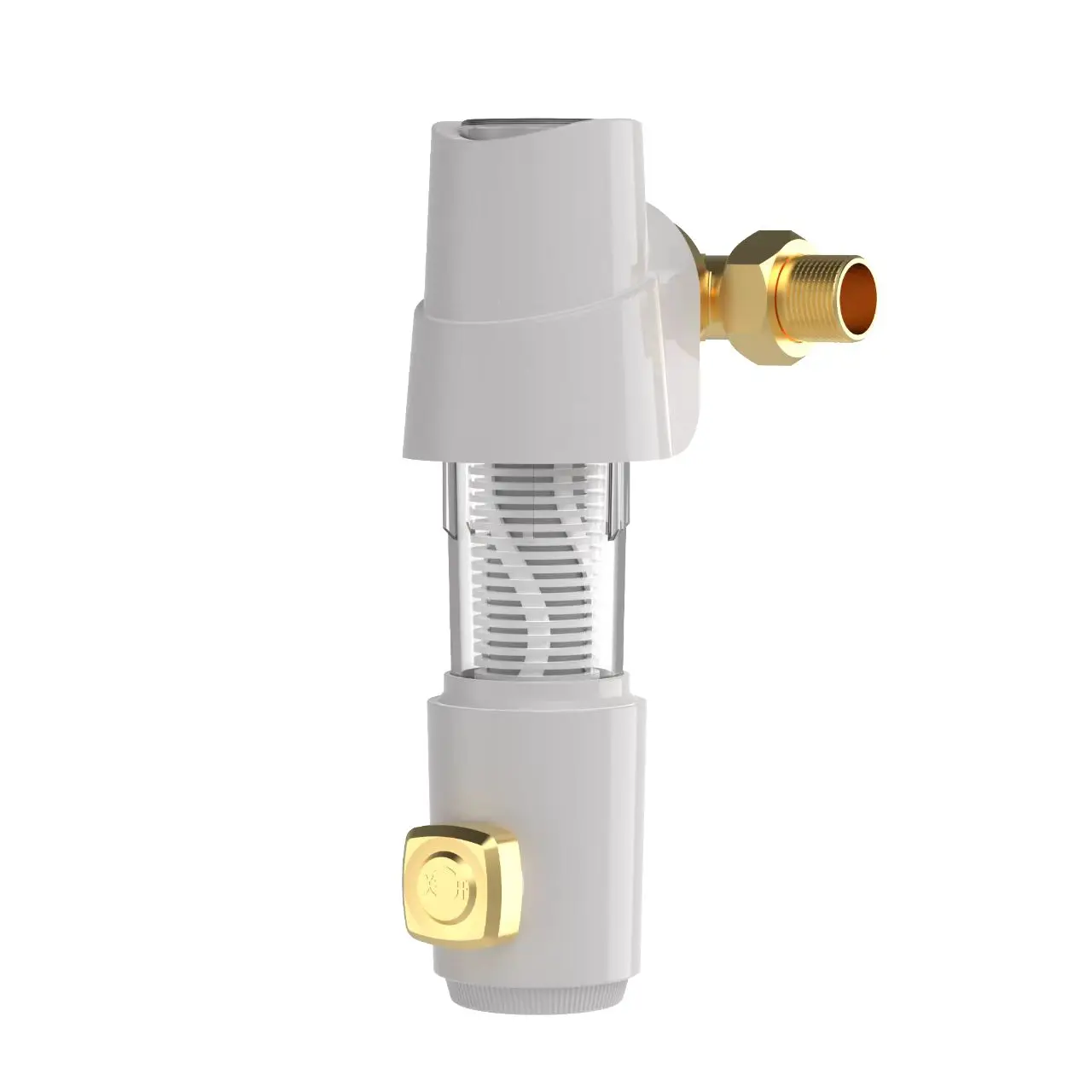 Industrial-Grade Manual Brass Water Pre-Filter 100 Micron Filtration 1200 GPD Flow Rate Scale Inhibitor for Household Outdoor