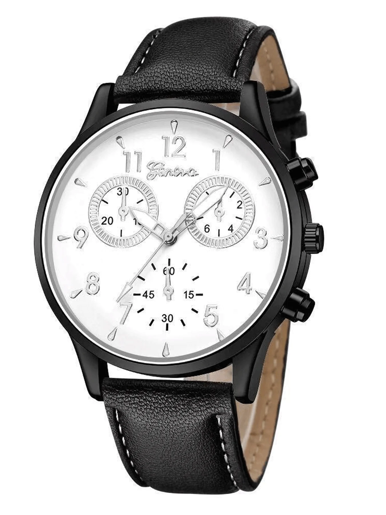 4-piece watch set, men's exquisite versatile watch, fashionable quartz watch, simple temperament watch set