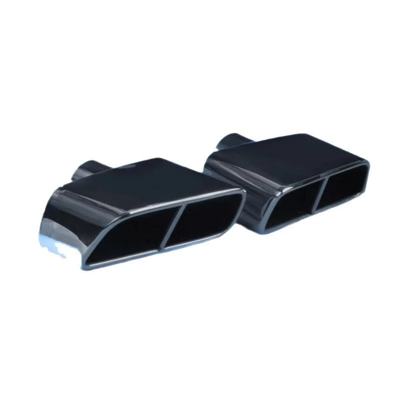 Car Universal Exhaust Pipe 304 Stainless Steel Tailpipe Muffler Tips Black/Silver Tail Throat Modified Auto Part