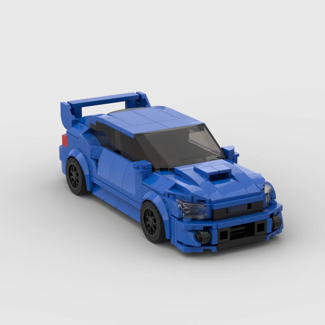 MOC Speed Champion JDM STI  303pcs racing sports car Vehicle  Racer Building Blocks Brick Creative Garage Toys for Boys