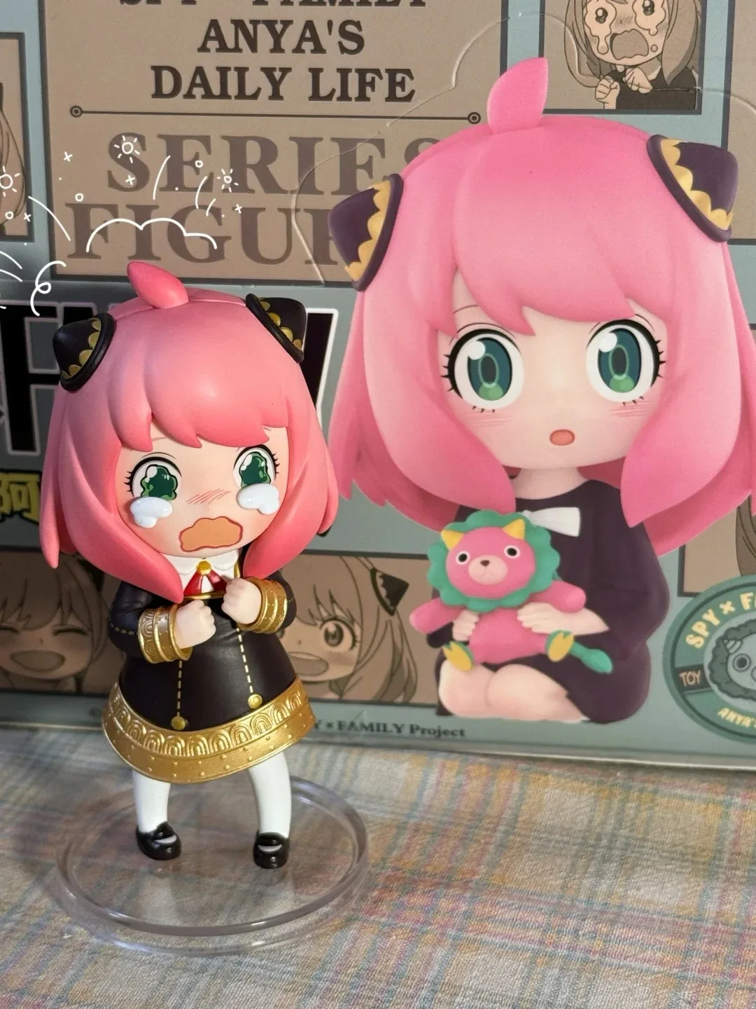 Genuino Pop Mart Spy X Famiglia Anya'S Daily Life Series Blind Box Edition Pvc Anime Figurie Espressioni iconiche Desktop Decor Regalo