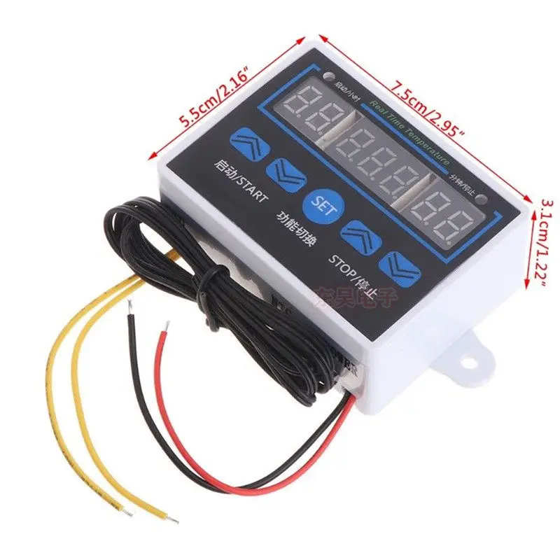XH-W1411 White shell digital thermostat three display multi-function temperature controller temperature control switch W88
