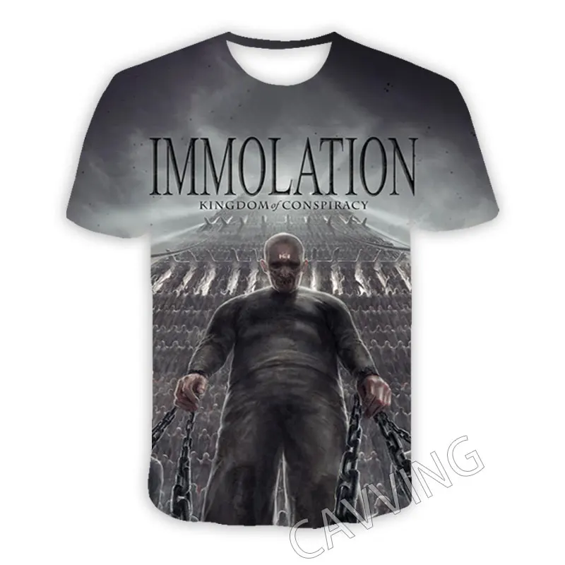 CAVVING 3D Printed  Immolation Rock  Casual T-shirts  Hip Hop T Shirts Harajuku Styles Tops Clothing for Men/women