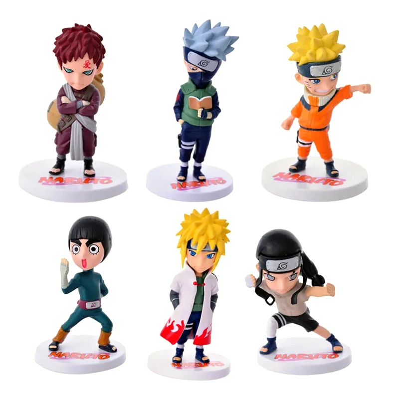 

Uzumaki Narutoed Shippuden Anime PVC Action Figure Hatake Kakashi Q Version Models Statue Collectible Toys Figma Kids Gift